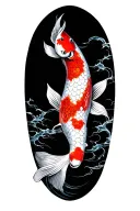 koi tattoo design idea