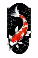 koi tattoo design idea