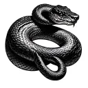 year of the snake tattoo design idea