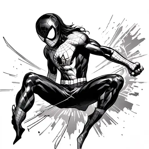 spiderman and gambit tattoo design idea