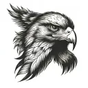 golden eagle tattoo design idea