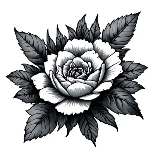 Hells Paradise flowers tattoo design idea