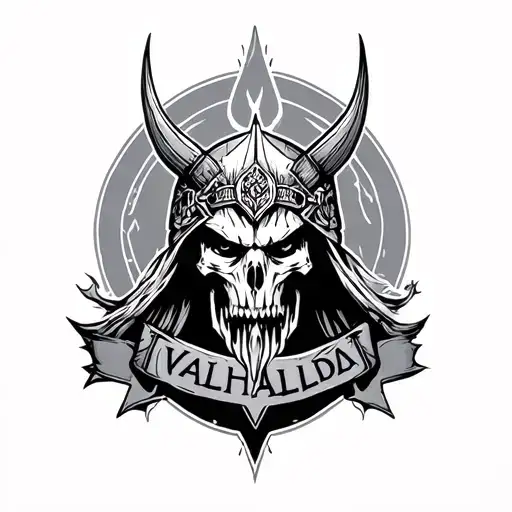 Valhalla tattoo design idea