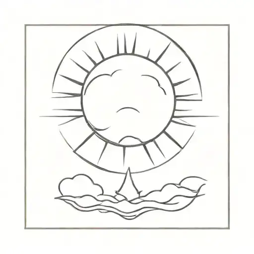 sun rising with "still I rise" tattoo design idea