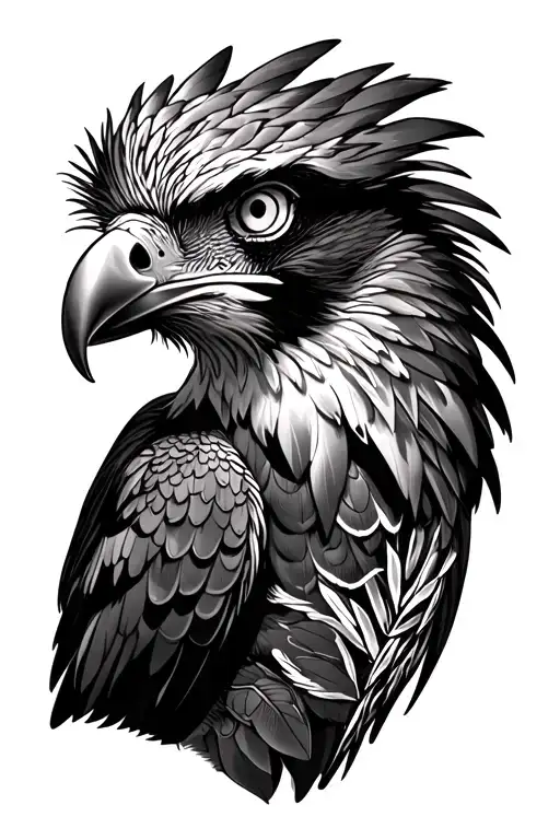 Philippine eagle tattoo design idea
