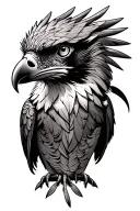 Philippine eagle tattoo design idea