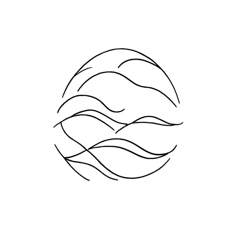 Three Waves tattoo design idea