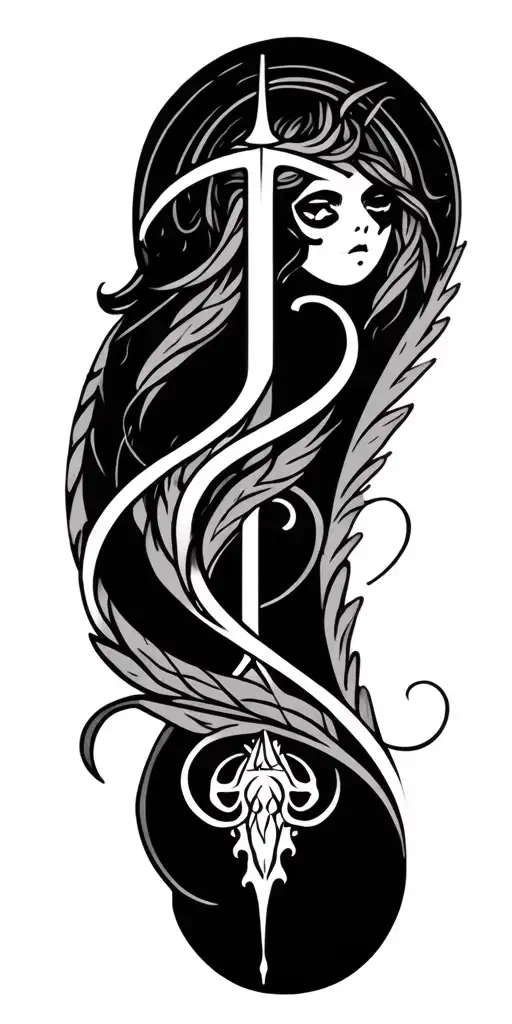 Zodiac sign Gemini with the inscription tattoo design idea