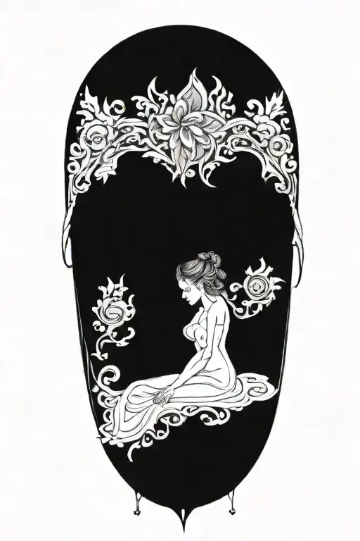 fortuna goddess sexy fit tattoo design idea