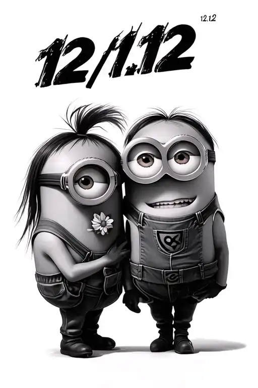 Mitchell's minions + Roman's 12:12 tattoo design idea