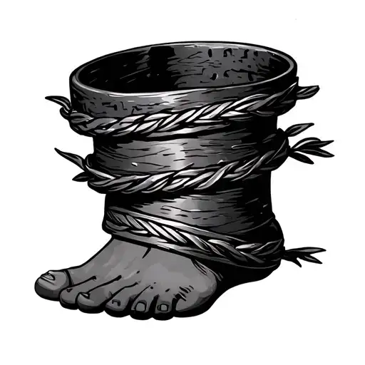 Ankle Bracelet tattoo design idea