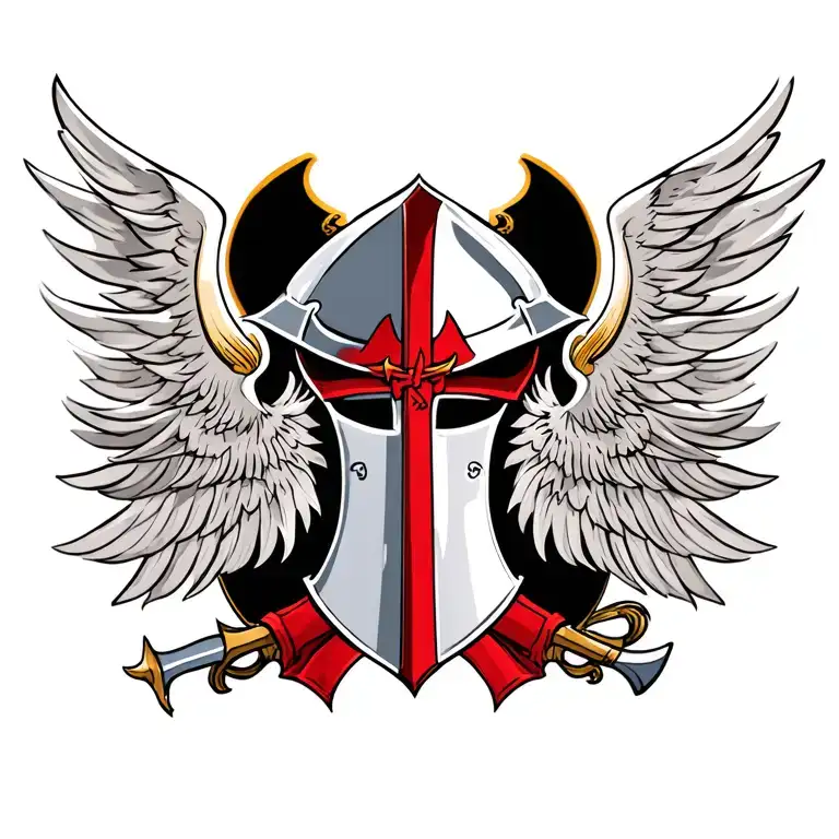 knight templar tattoo design idea