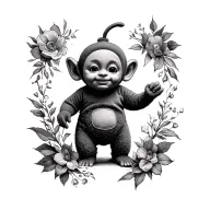 Teletubby tattoo design idea