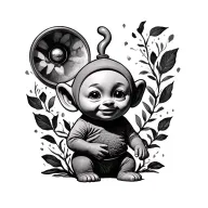 Teletubby tattoo design idea