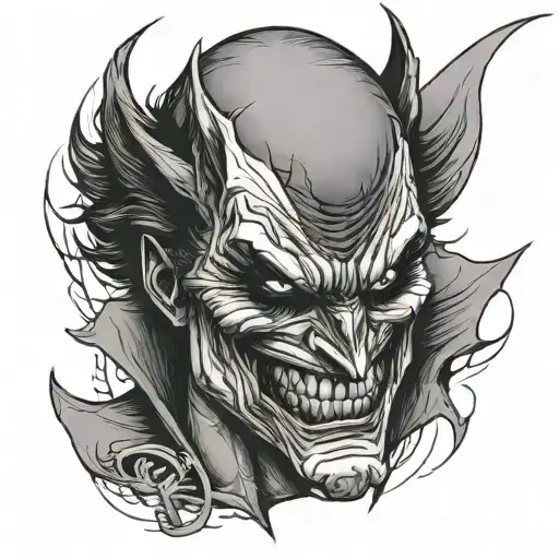 Batman Joker tattoo design idea