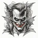 Batman Joker tattoo design idea