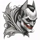 Batman Joker tattoo design idea