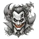 Batman Joker tattoo design idea
