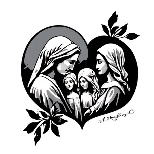 religion love family  tattoo design idea