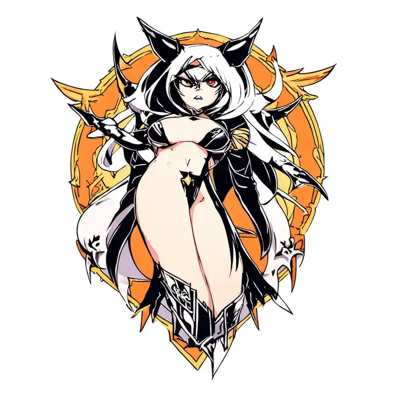 albedo overlord sexy tattoo design idea