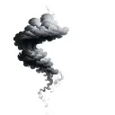 Coverup Clouds and Smoke tattoo design idea