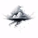 Coverup Clouds and Smoke tattoo design idea