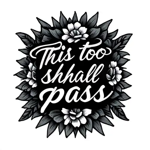 "This too shall pass" this too shall pass tattoo design idea