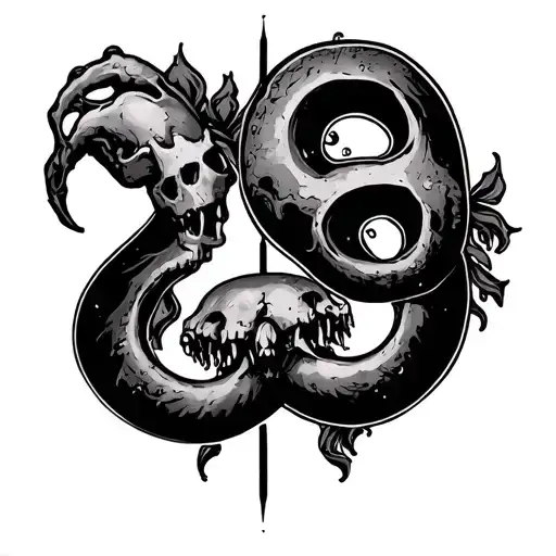 Cancer 69 tattoo design idea