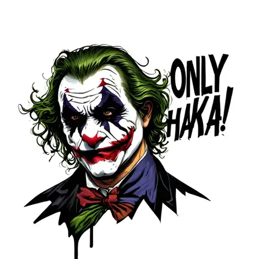 JOKER hahaha joker tattoo on forarm ONLY WORDS tattoo design idea