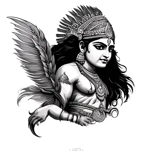 Mahabharat tattoo design idea