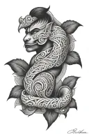 samoa half chest tattoo design idea