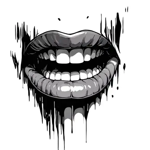 Throat tattoo design idea
