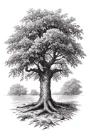 Pecan Tree tattoo design idea