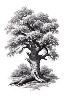 Pecan Tree tattoo design idea