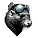 worker mole tattoo design idea