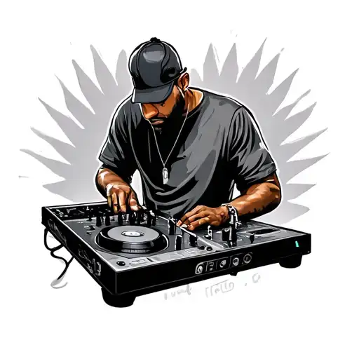 Dj tattoo design idea