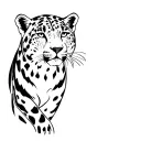 snow leopard tattoo design idea