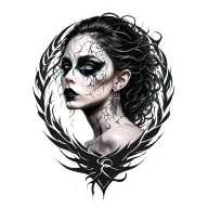 un vortex goth energy tattoo design idea