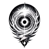un vortex goth energy tattoo design idea