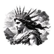 greek mythology easy tattoo design idea