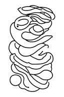 celery, olive, ham, dumpling, beans tattoo design idea