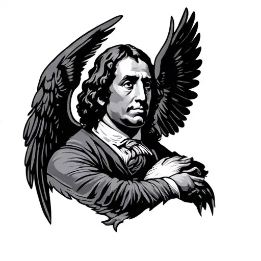 franklin with wings tattoo design idea