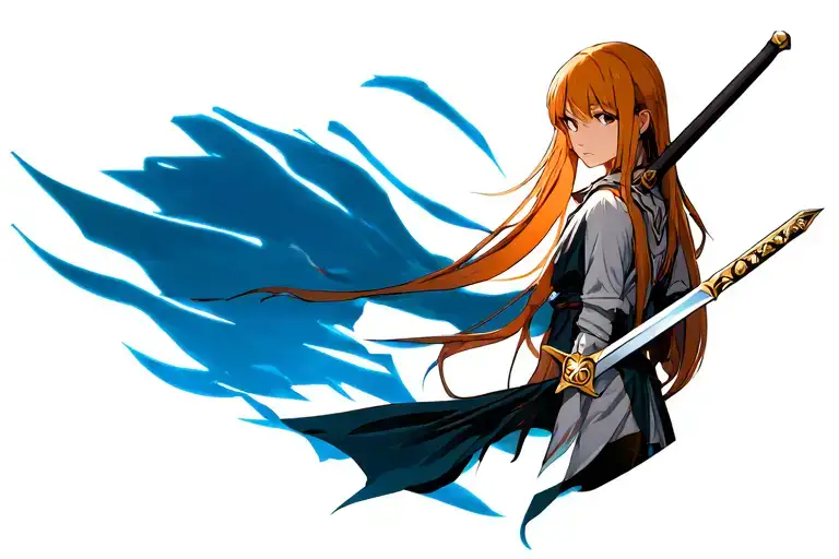 sword art online asuna tattoo design idea