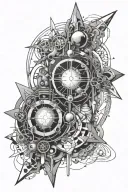 quantum physics themed tattoo tattoo design idea