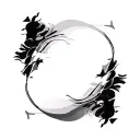 Coverup Abstract Patterns tattoo design idea