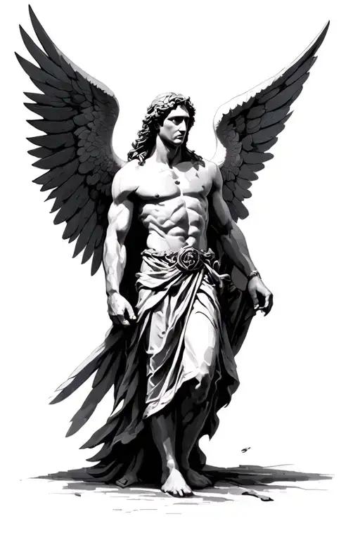 Raphael Archangel tattoo design idea