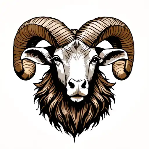 Aries ram tattoo design idea