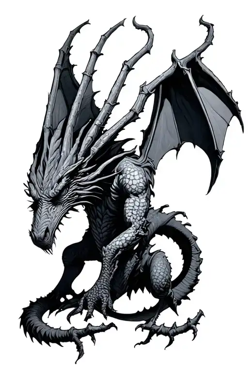 jabberwocky tattoo design idea