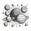 planets of 06 December 2004 tattoo design idea