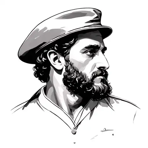 Portrait of Jules Cesar tattoo design idea